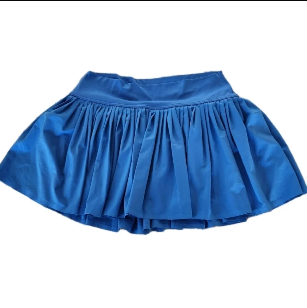 Offline By Aerie Real Me Pleated Skort Womens Size XL Blue Built In Shorts